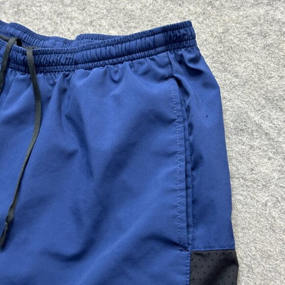 Nike 2 in 1 Running 7" Shorts Men Small Blue Compression Liner Woven 856832 - Picture 3 of 16